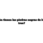 ¿Qué función tienen las piedras negras de los raíles del tren?