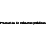 Promoción de subastas públicas.