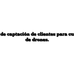 Rendimiento de captación de clientes para cursos de piloto de drones.
