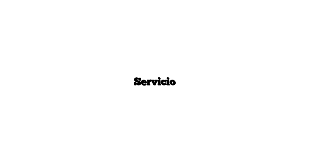 Servicio