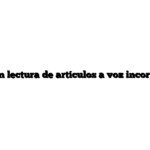Web con lectura de artículos a voz incorporada.